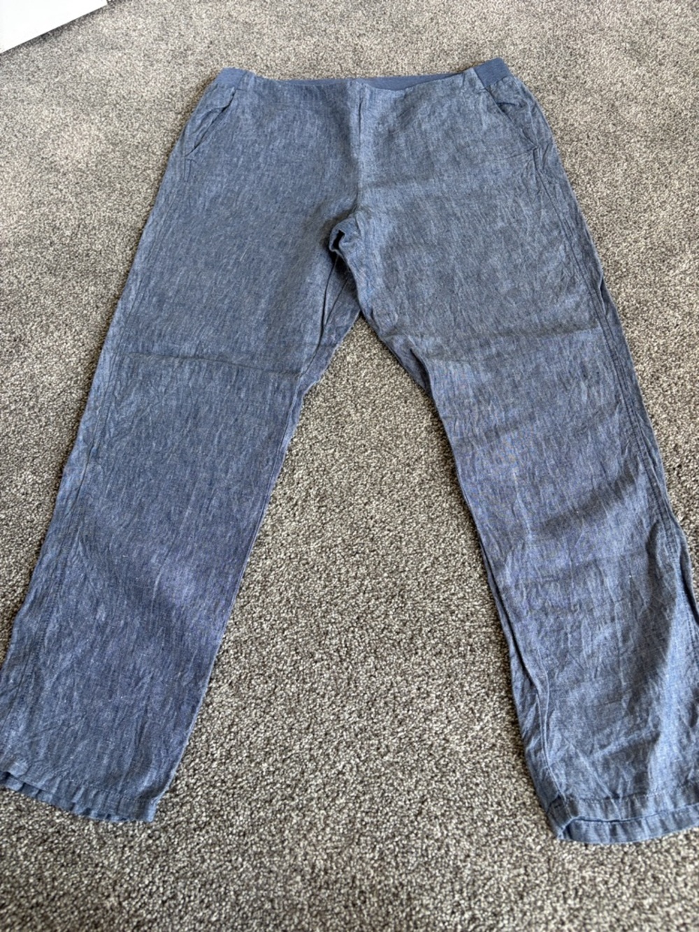 J. Jill flat front linen pants